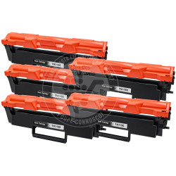 Conjunto 5 Toners Brother Compatíveis TN1150 Preto