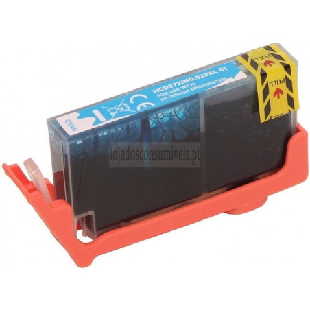 Tinteiro HP Compatível 920XL (CD972AE) Azul