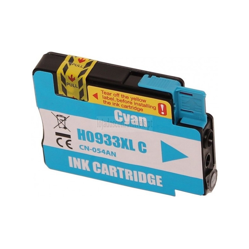 Tinteiro HP Compatível 933XL (CN054AE) Azul