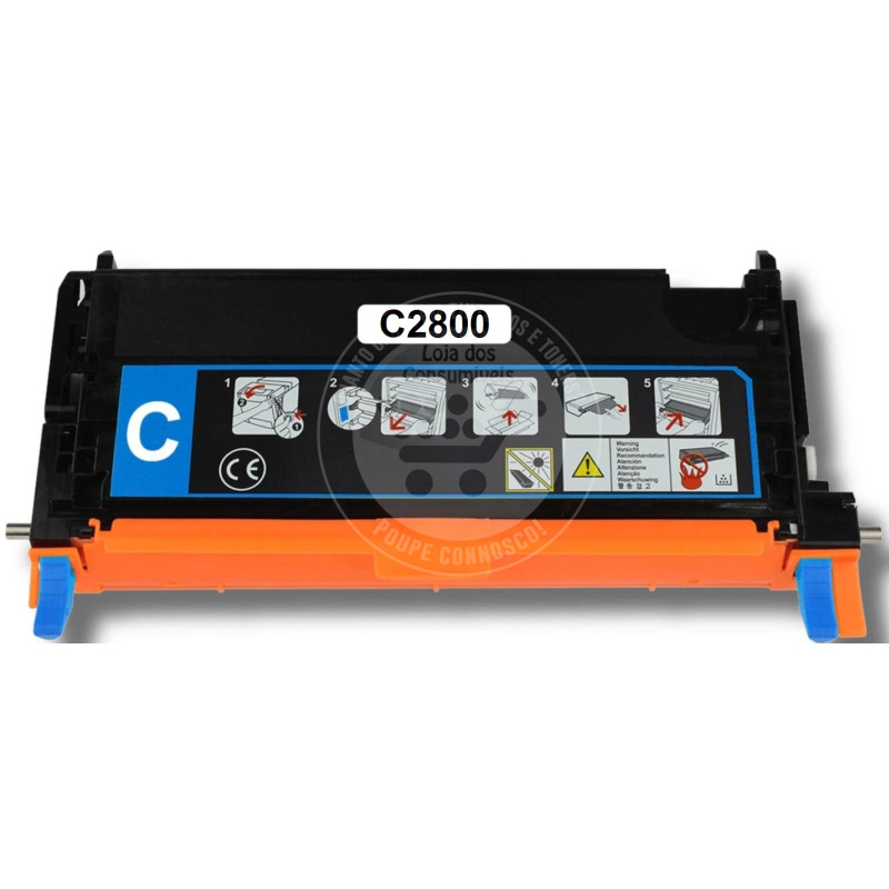 Toner Epson Compatível C2800 Azul