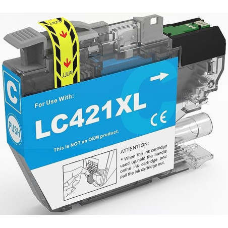 Tinteiro Brother Compatível LC421XL Azul