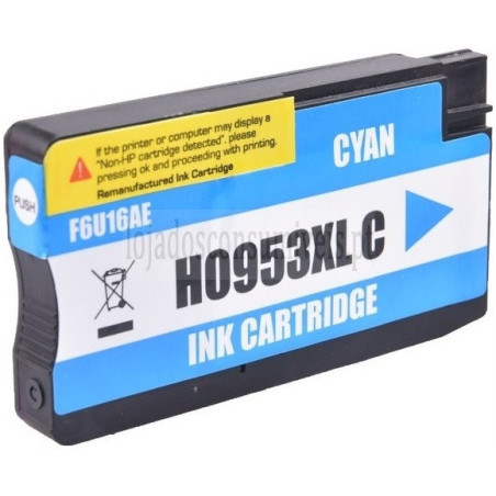 Tinteiro HP Compatível 953XL (F6U16AE/F6U12AE) Azul