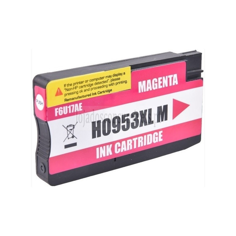 Tinteiro HP Compatível 953XL (F6U17AE/F6U13AE) Magenta