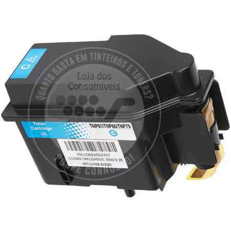 Toner Konica Minolta Compatível TNP81/TNP80/TNP79 Azul