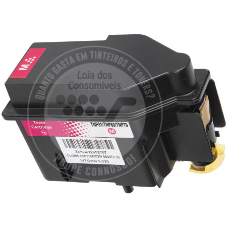 Toner Konica Minolta Compatível TNP81/TNP80/TNP79 Magenta
