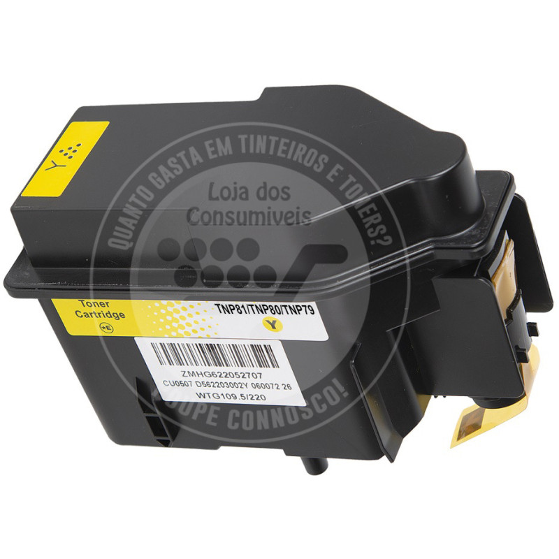 Toner Konica Minolta Compatível TNP81/TNP80/TNP79 Amarelo