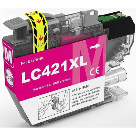 Tinteiro Brother Compatível LC421XL Magenta