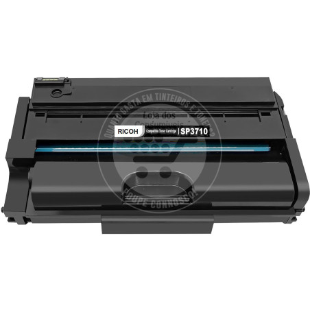 Toner Compatível Ricoh Aficio SP3710 Preto