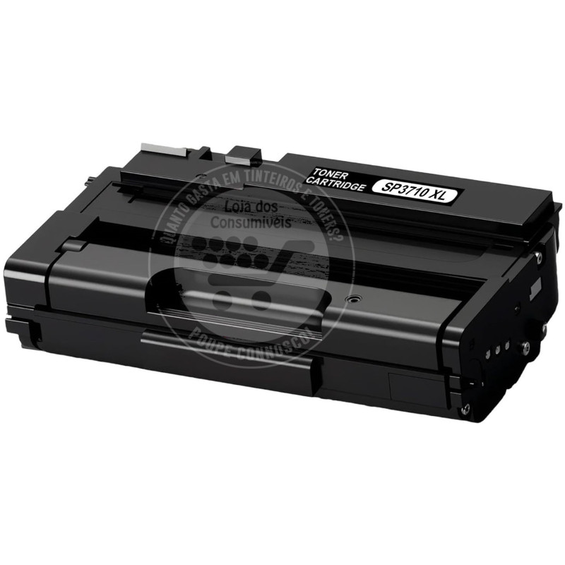 Toner Compatível Ricoh Aficio SP3710 XL Preto (Alta Capacidade)