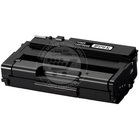 Toner Compatível Ricoh Aficio SP3710 XL Preto (Alta Capacidade)