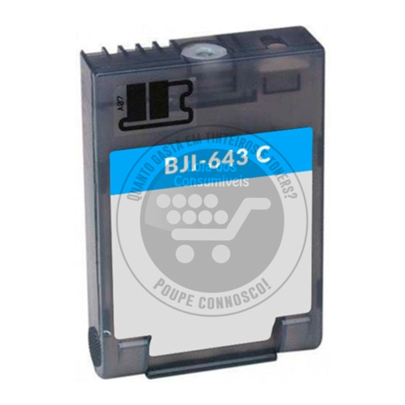 Tinteiro Canon Compatível BJI643 Azul