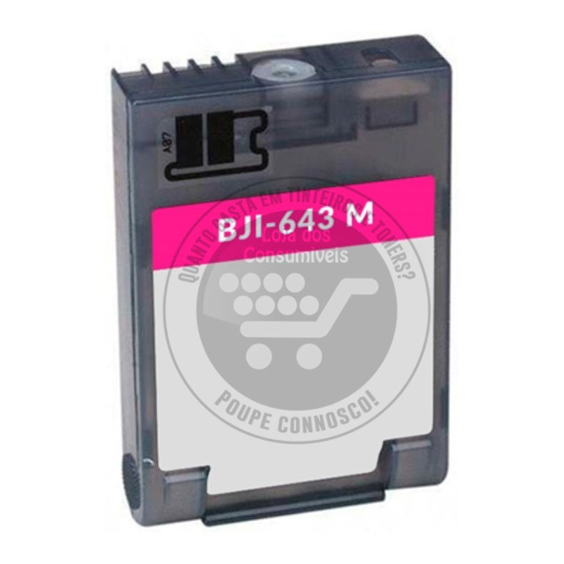 Tinteiro Canon Compatível BJI643 Magenta
