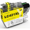 Tinteiro Brother Compatível LC421XL Amarelo