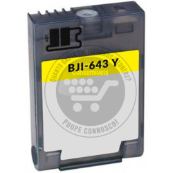 Tinteiro Canon Compatível BJI643 Amarelo