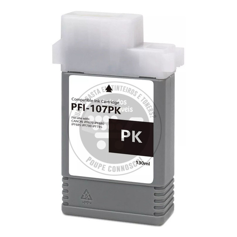 Tinteiro Canon Compatível PFI107 Preto