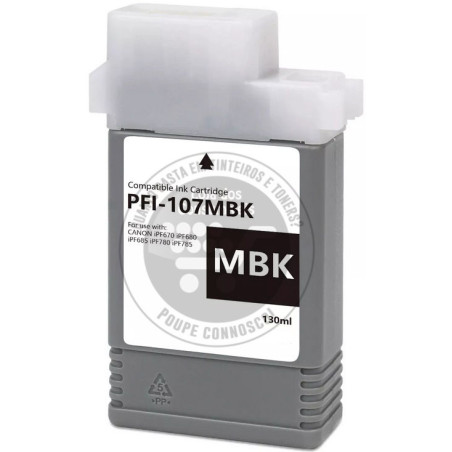 Tinteiro Canon Compatível PFI107 Preto Mate