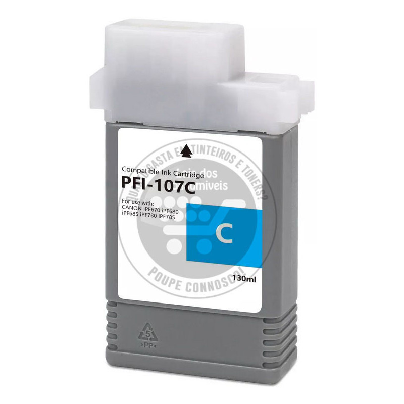 Tinteiro Canon Compatível PFI107 Azul