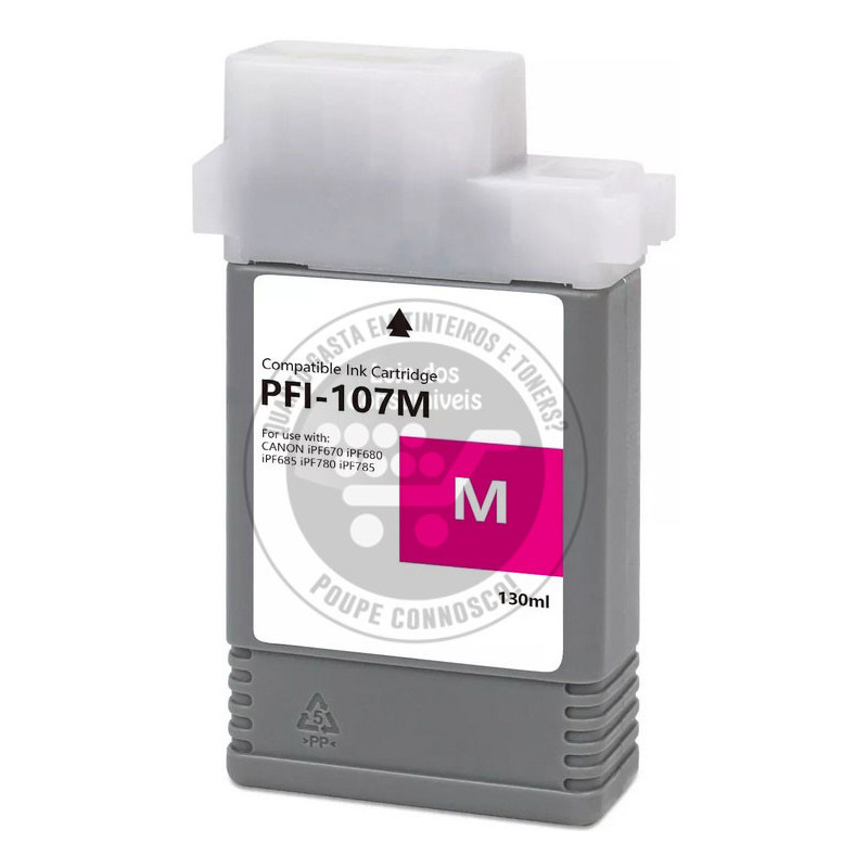 Tinteiro Canon Compatível PFI107 Magenta