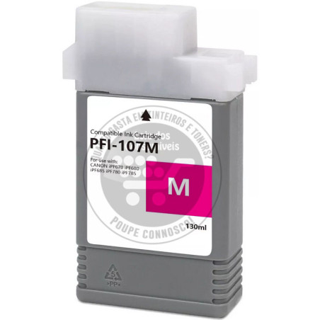 Tinteiro Canon Compatível PFI107 Magenta