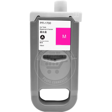 Tinteiro Canon Compatível PFI1700/PFI1300/PFI1100 Magenta