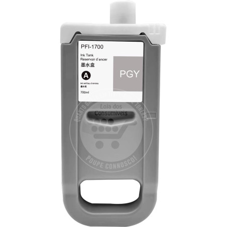 Tinteiro Canon Compatível PFI1700/PFI1300/PFI1100 Cinzento Foto