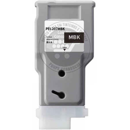 Tinteiro Canon Compatível PFI207 Preto Mate