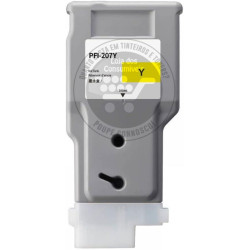 Tinteiro Canon Compatível PFI207 Amarelo