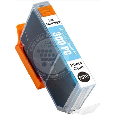 Tinteiro Canon Compatível PFI300 Azul Foto