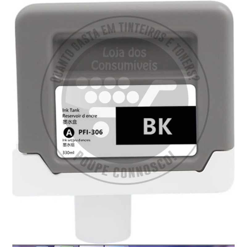 Tinteiro Canon Compatível PFI306 Preto