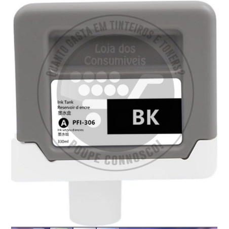 Tinteiro Canon Compatível PFI306 Preto