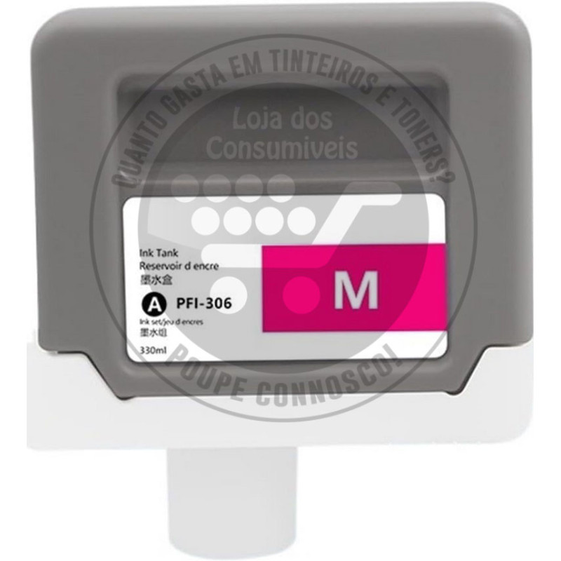 Tinteiro Canon Compatível PFI306 Magenta