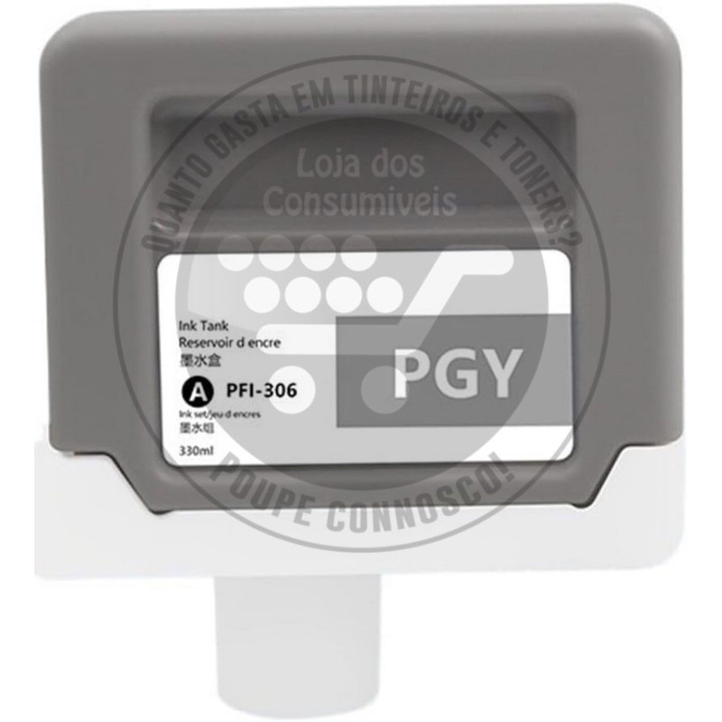 Tinteiro Canon Compatível PFI306 Cinzento Foto