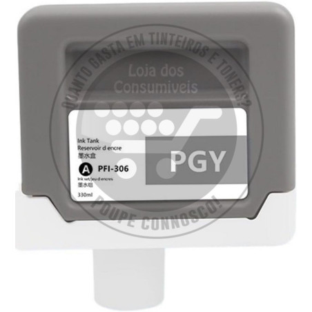 Tinteiro Canon Compatível PFI306 Cinzento Foto