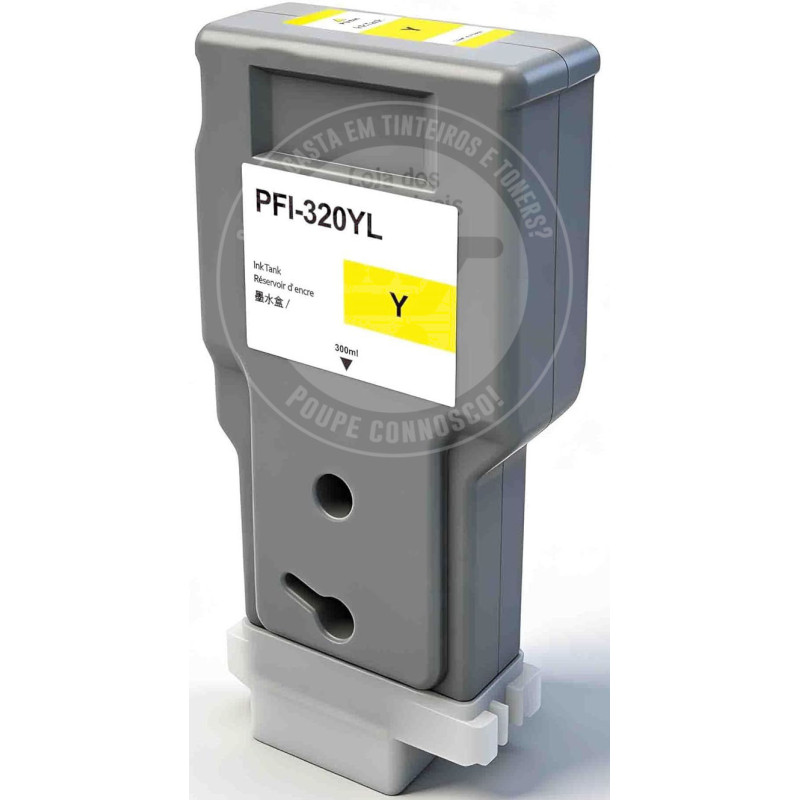 Tinteiro Canon Compatível PFI320 Amarelo