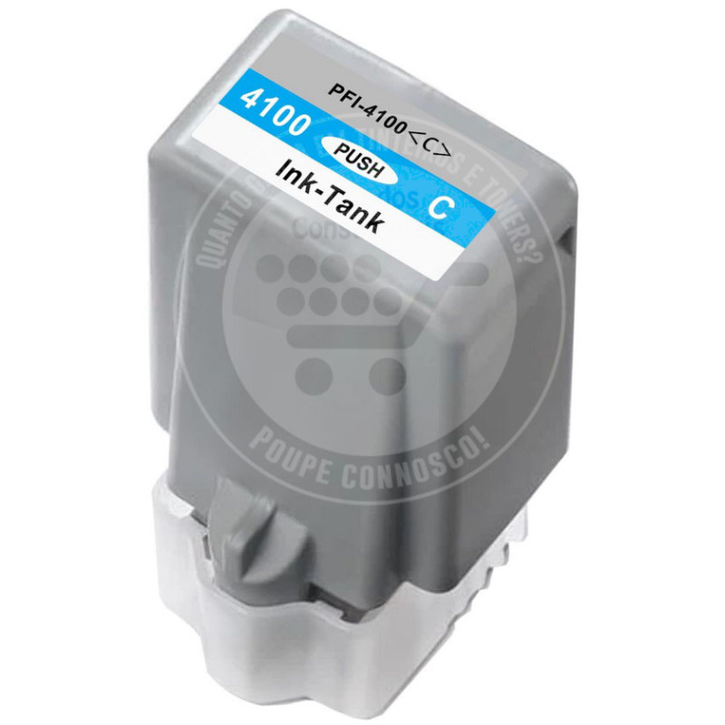 Tinteiro Canon Compatível PFI4100 Azul