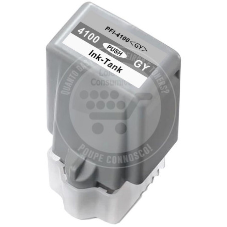 Tinteiro Canon Compatível PFI4100 Cinzento