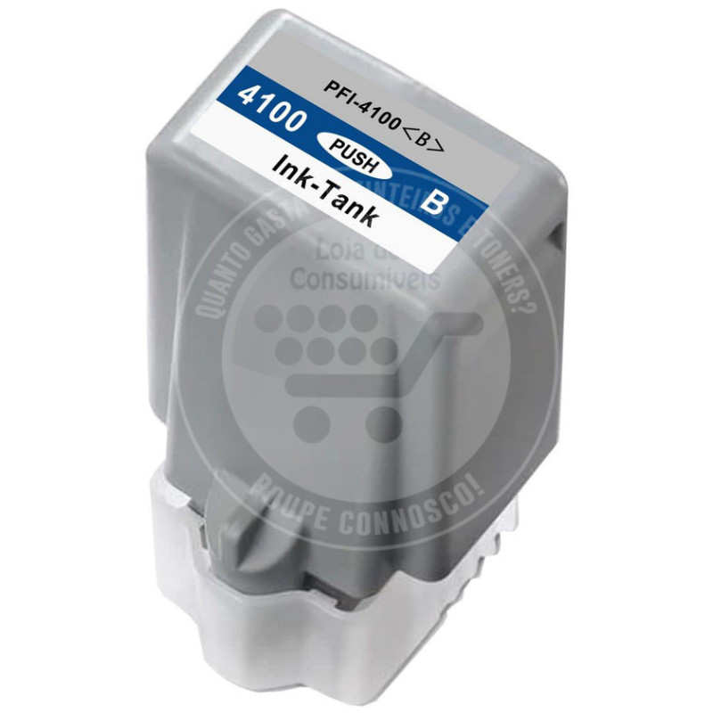 Tinteiro Canon Compatível PFI4100 Blue