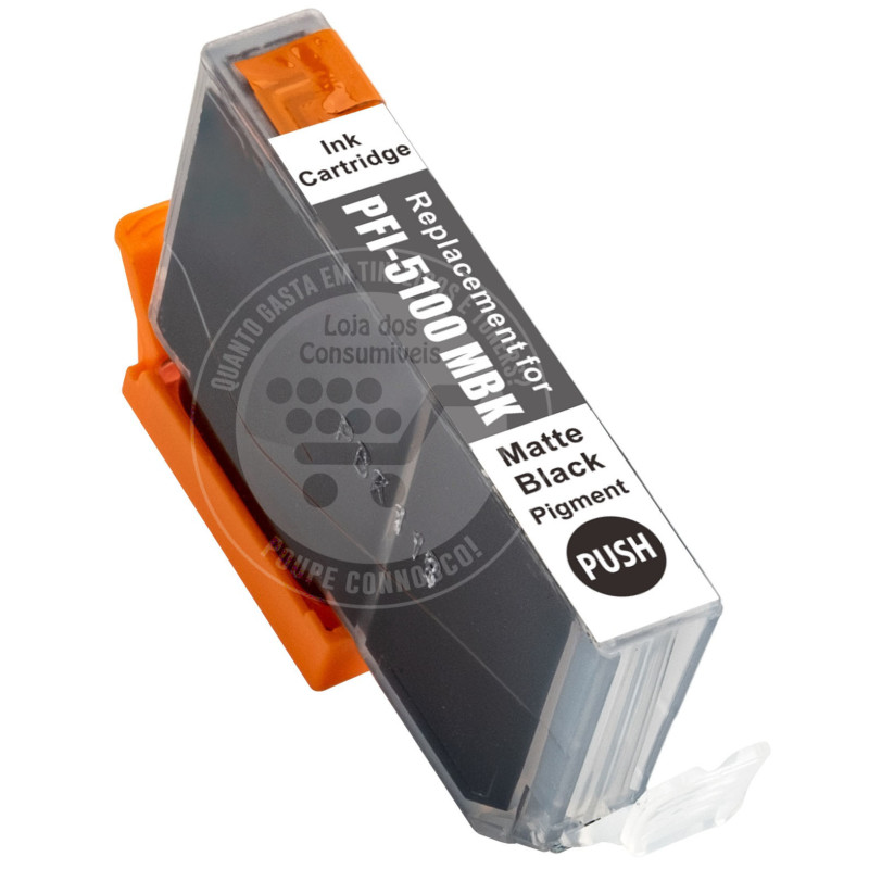 Tinteiro Canon Compatível PFI5100 Preto Mate