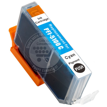 Tinteiro Canon Compatível PFI5100 Azul