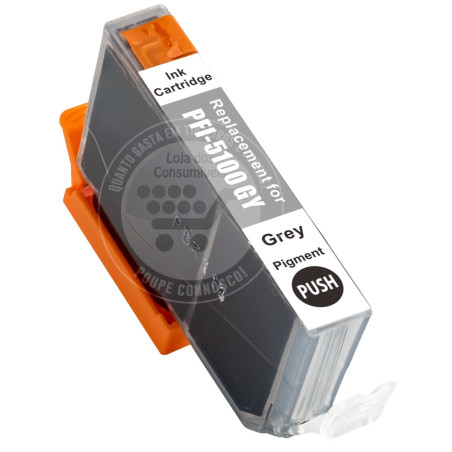 Tinteiro Canon Compatível PFI5100 Cinzento