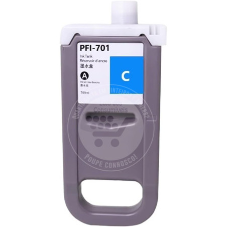 Tinteiro Canon Compatível PFI701/PFI301 Azul