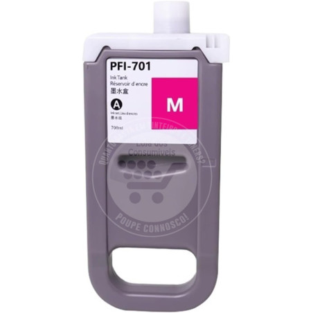 Tinteiro Canon Compatível PFI701/PFI301 Magenta