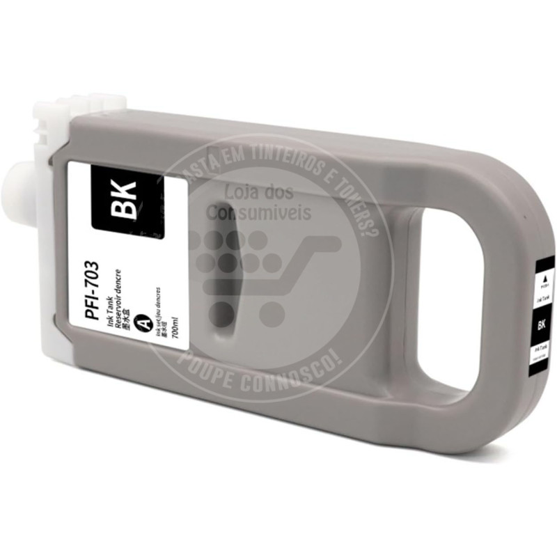 Tinteiro Canon Compatível PFI703/PFI303 Preto