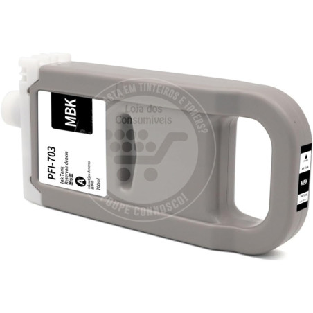 Tinteiro Canon Compatível PFI703/PFI303 Preto Mate