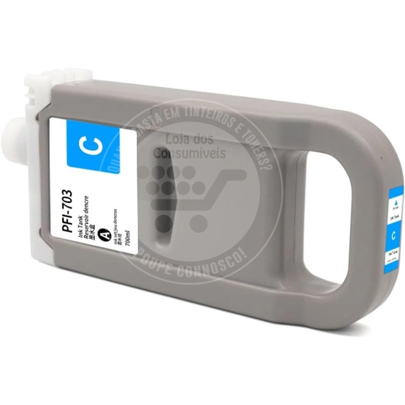 Tinteiro Canon Compatível PFI703/PFI303 Azul
