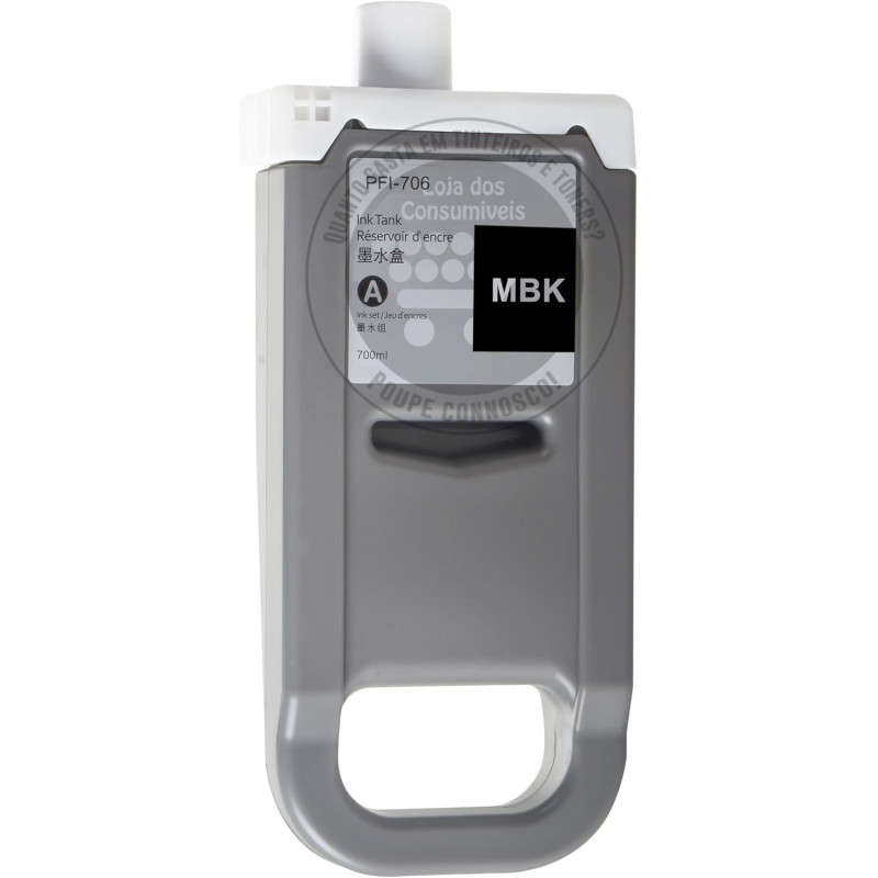Tinteiro Canon Compatível PFI706 Preto Mate