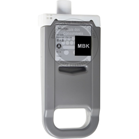 Tinteiro Canon Compatível PFI706 Preto Mate