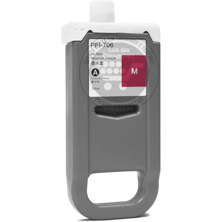 Tinteiro Canon Compatível PFI706 Magenta