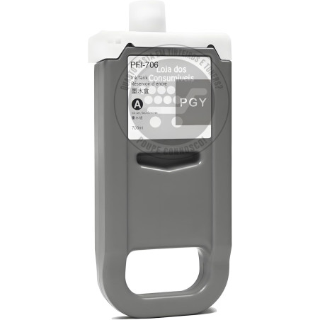 Tinteiro Canon Compatível PFI706 Cinzento Foto