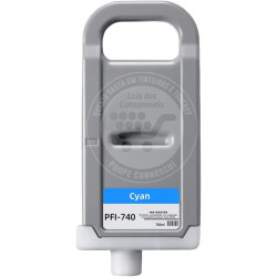 Tinteiro Canon Compatível PFI740/PFI340 Azul